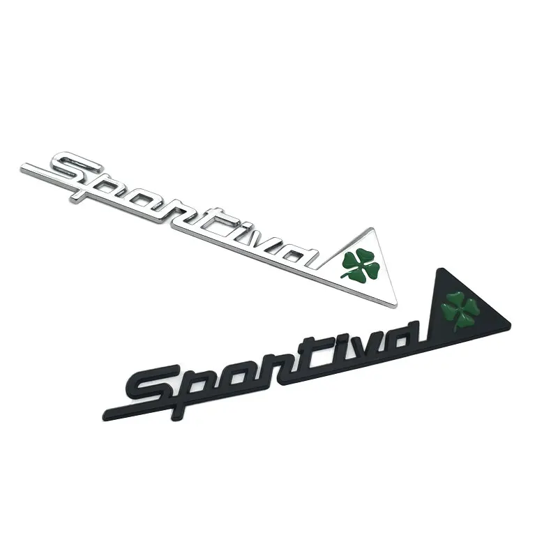 Металлическая Наклейка для Alfa Romeo SPORTIVA эмблема наклейка с логотипом 3D Badge Decal