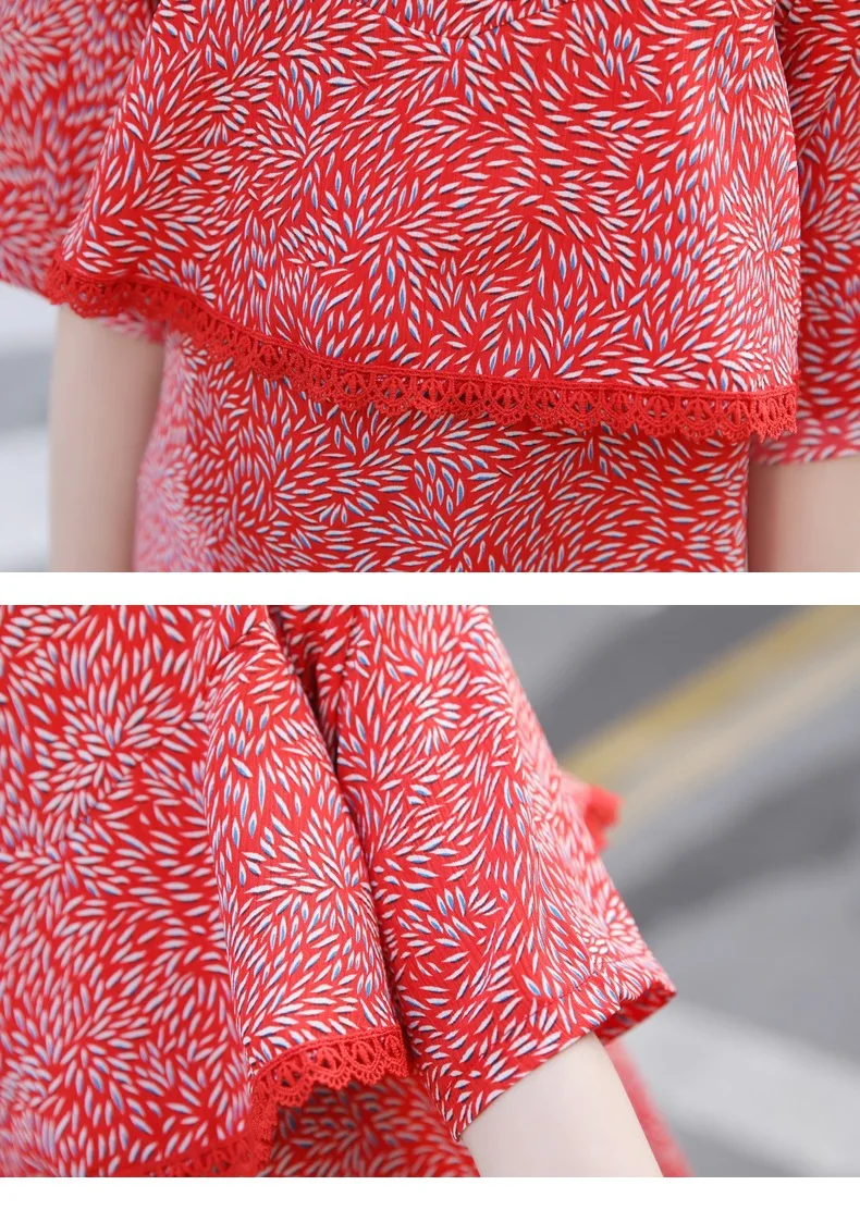 WLG/Одинаковая одежда для мамы и дочки Летние желтые красные Модные платья с