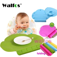 walfos food grade silicone baby bib table mat infant tiny diner portable placemat for kids baby feeding silicone baby