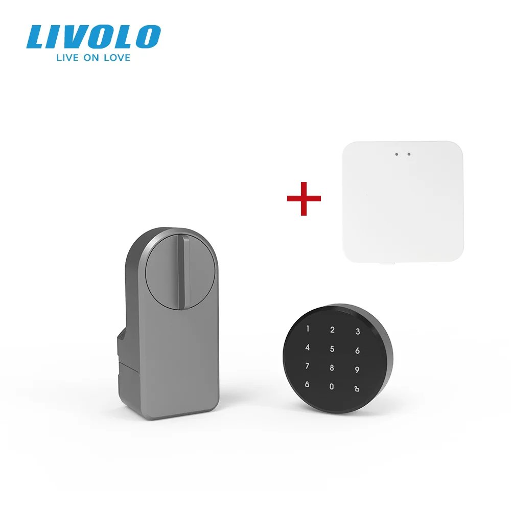 

Умный беспроводной дверной замок LIVOLO A1 Pro, Управление клавиатурой со стеклянной панелью, умное управление Wi-Fi, голосовые подсказки, с функци...