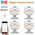 Датчик человеческого тела Tuya Smart Life, датчик движения ZigBee, датчик движения PIR, дистанционное управление через приложение
