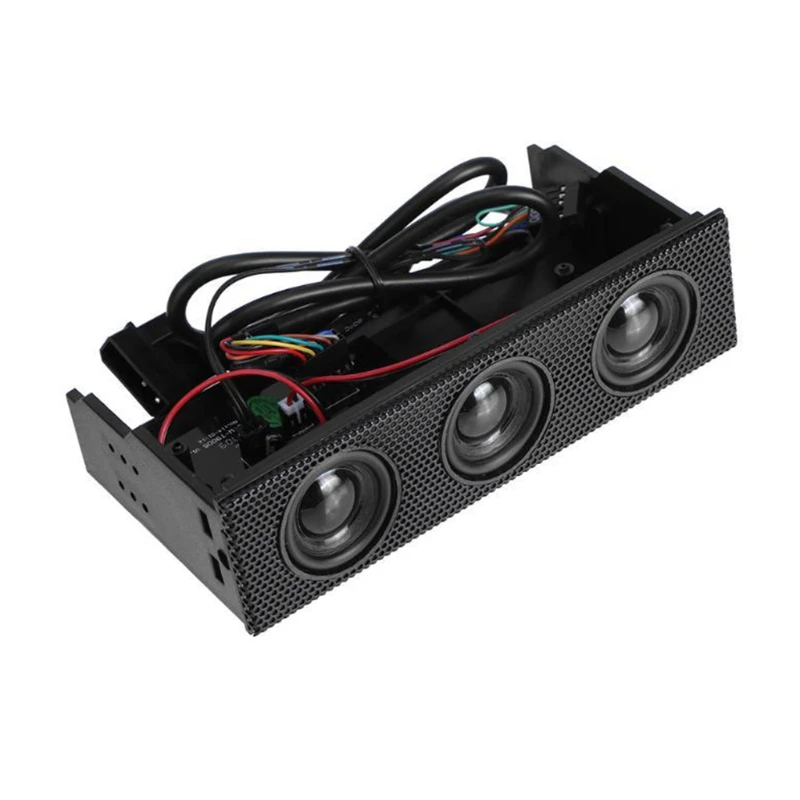 

Stereo Surround Speaker PC Front Panel Computer Case Connection Built In Mini Mic Music Loudspeakers Channel Accessories