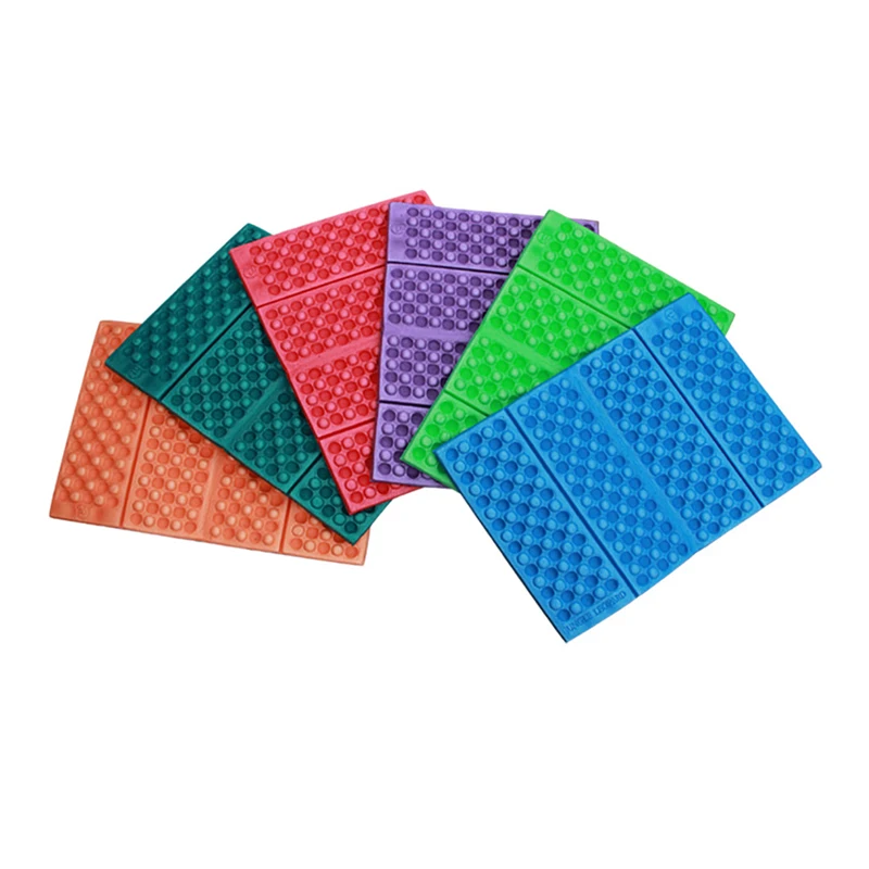 Camping Folding Mat 4-Zone XPE Foam Pad Moisture-proof Elasticity Cushion Hiking Picnic Anti-dirty Seat Outdoor Tools Portable | Спорт и