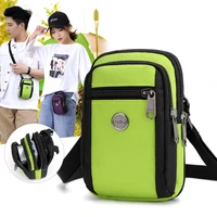 multi function small bags mini shoulder crossbody bag men nylon mobile cell phone pouch waist bag hanging bag case xa144m