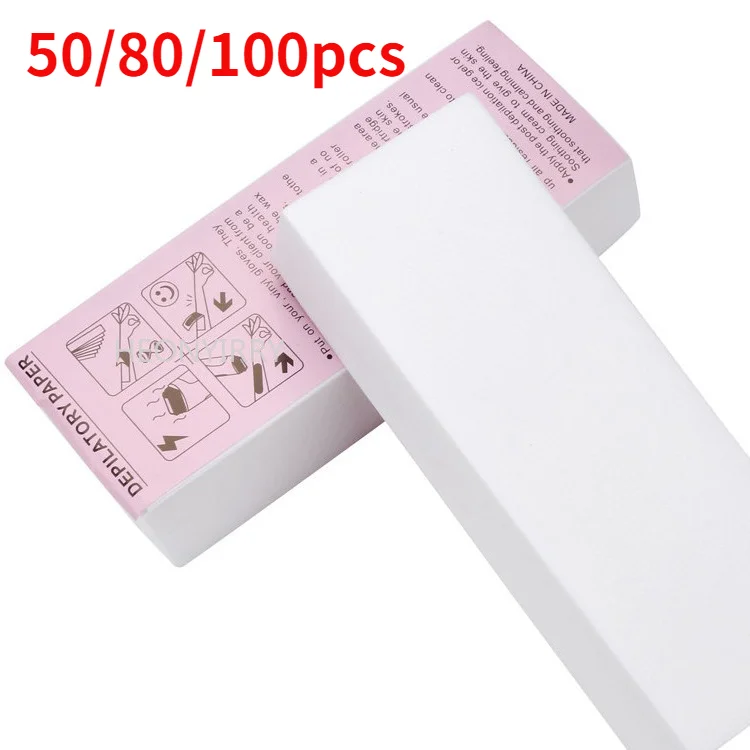 

50-100pcs Removal Nonwoven Body Cloth Hair Remove Wax Paper Rolls High Quality Hair Removal Epilator Wax Strip Paper Roll