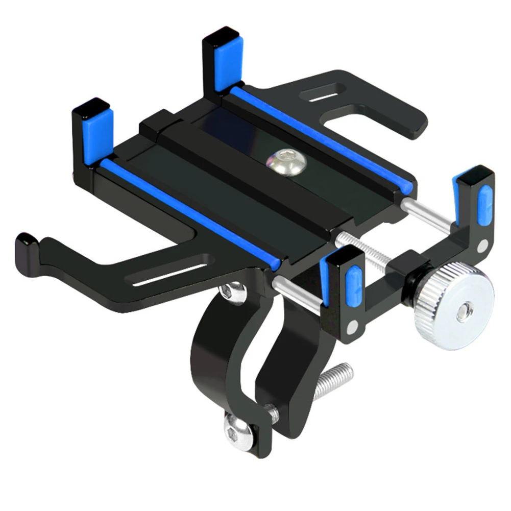 

Anti-slip Wide Use Bike Phone Holder Multicolor Stable Protection Aluminum Alloy Navigation Support Bicycle Motorcycle Universal