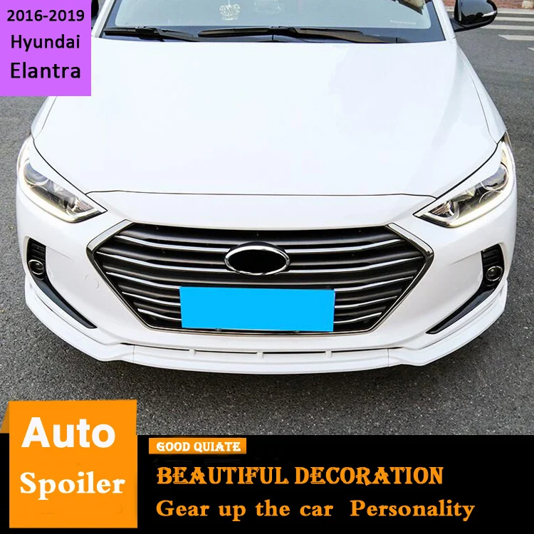 

Спойлер для переднего бампера, для Hyundai Elantra, 2016, 2017, 2018, 2019, защитные бамперы, 3 шт.