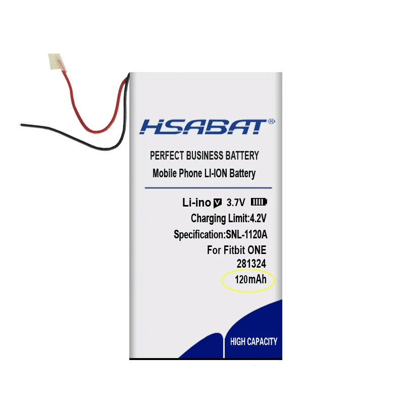 New Arrival [ HSABAT ] 120mAh WL-FBT06 Replacement Battery for Fitbit One LSSP281324AB | Электроника