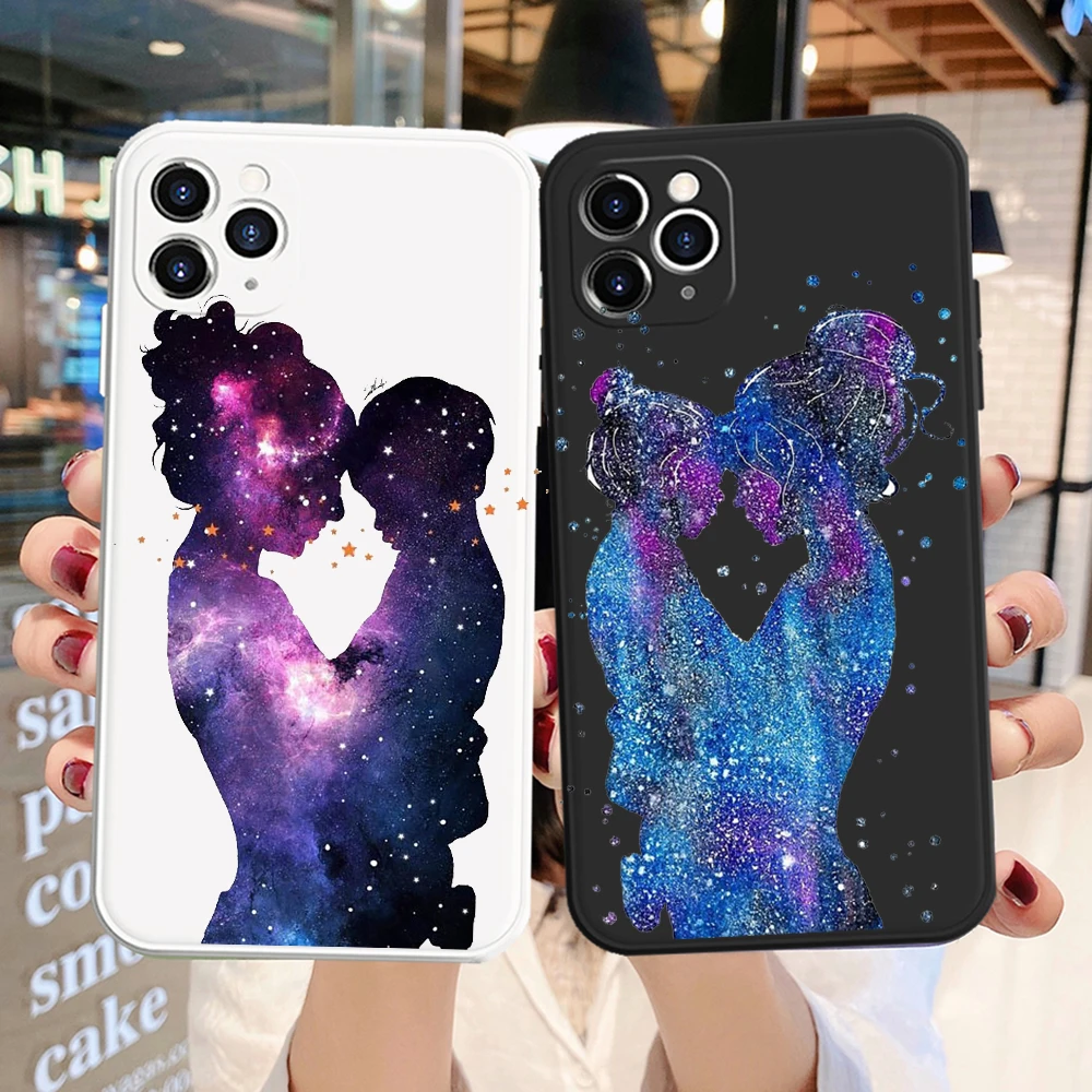 Fashion MaMa Of Girl Boy Cute Baby Super Mom Phone Case For iPhone 13 12 PRO XR 7 8 Plus 11 PRO XS MAX SE 2020 TPU Shell Cover