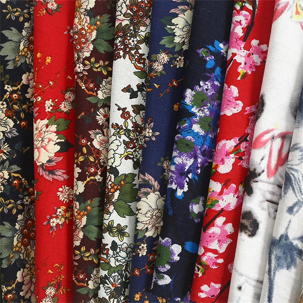 

1 Meter Cotton Fabric Printed Cloth Sewing Quilting Fabrics for Patchwork Wear Cloth Needlework DIY Bedding Handmade Accessories