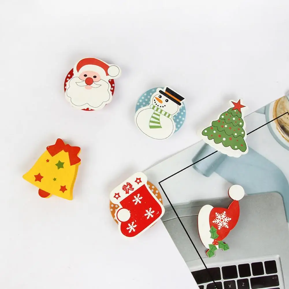 

2 Styles 3Pcs Great Craft Wooden Clothespins Supplies Practical Christmas Clips Attractive for Household