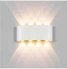 Светодиодный настенный светильник, уличные водонепроницаемые современные комнатные лампы в скандинавском стиле для гостиной, крыльца, сада, 2 Вт, 4 Вт, 6 Вт, 8 Вт, 10 Вт, 12 Вт