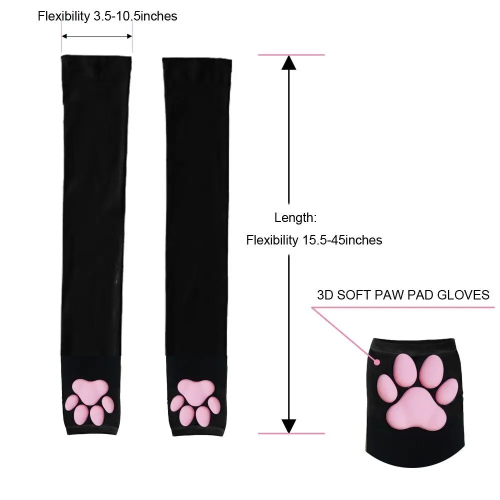 Paloli новый длинный носки без пятки милые 3D силиконовый кошачья лапа с когтями