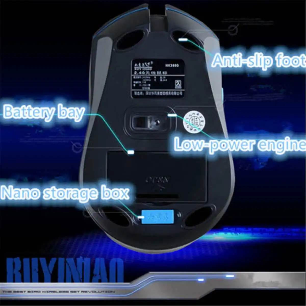 Беспроводная игровая клавиатура и мышь 2 4 ГГц мультимедийная набор для