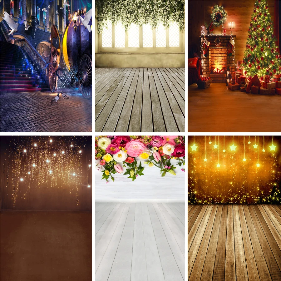 Реквизит для студийной фотосъемки Nitree фон детей в помещении дверь деревянный пол