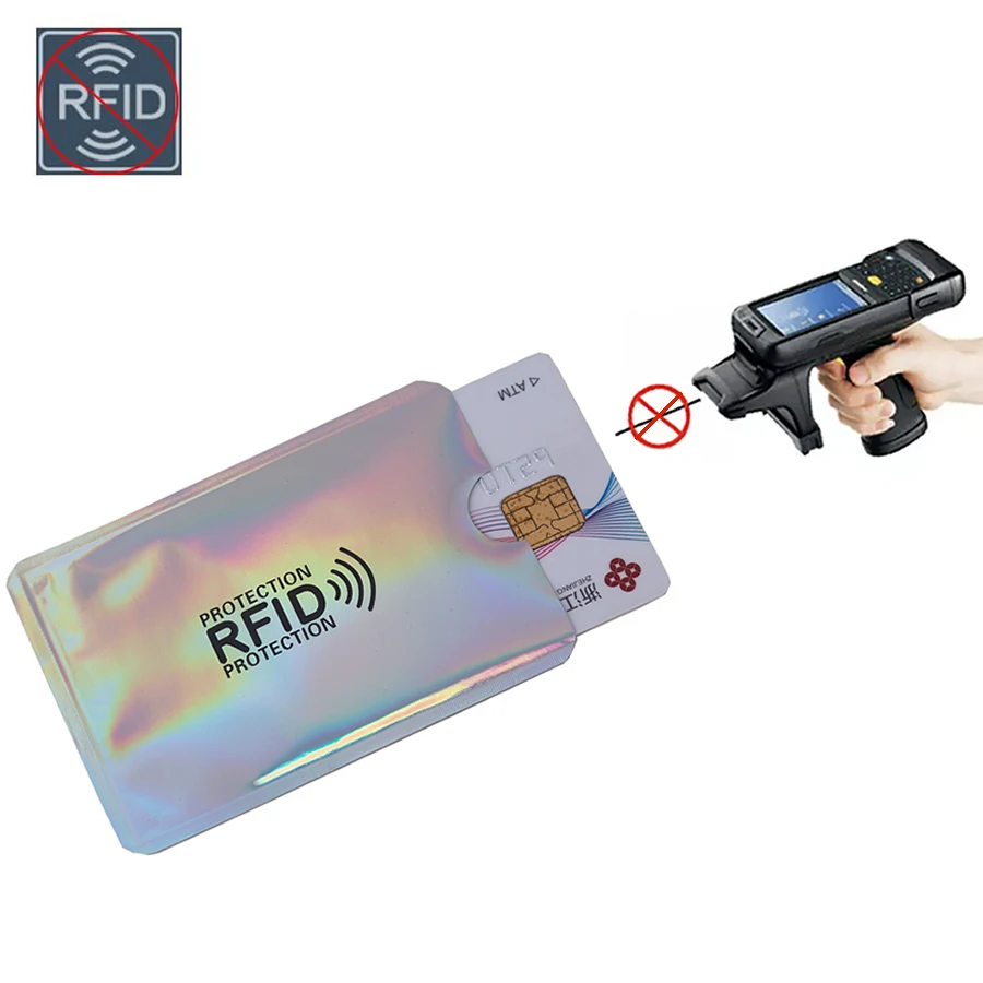 

10PCS Mixed Color Sleeve Men Wallet Blocking RFID Reader Lock Bank Card Anti-Scan ID Holder NFC Protection Credit Card Case