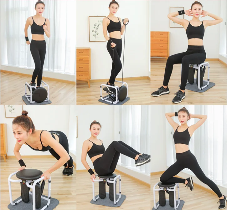 

Stool stepper home mini hydraulic mute mountaineering foot machine multi-function fitness stepper fitness equipment