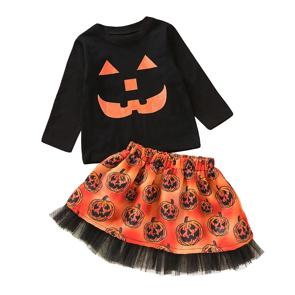 Комплект детской одежды из 2 предметов для девочек костюм на Хеллоуин юбки
