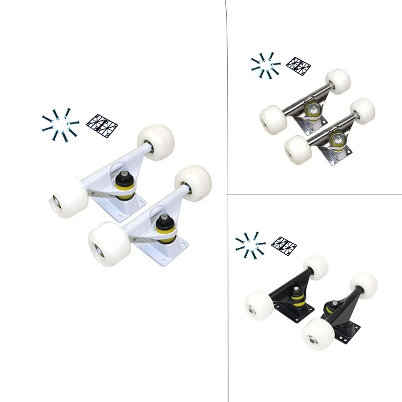 2 предмета скейтборда колеса 5 дюймов подвески для четырёхколёсный вагончик с