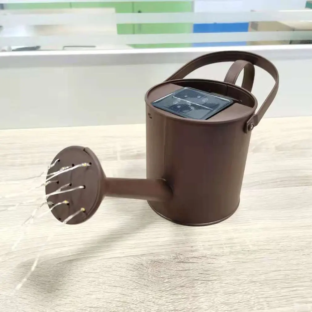 

Watering Can Shape LED Light String Garden Waterproof Art Light Lights String Fairy Lights Metal Statues Light Garden Decor