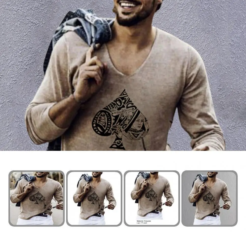 

Elastic Streetwear V Neck Pullover Male Shirt for Home Men Shirt Elastic Streetwear V Neck Pullover Male Shirt for Home