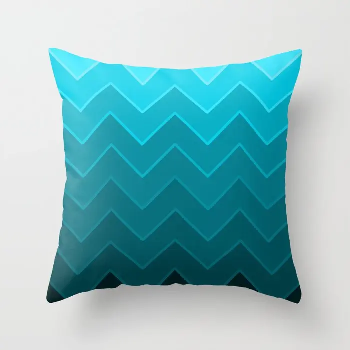 

Teal Blue Pillow Covers Decorative Square Home Decor Cushion Cover Funda Cojin Farmhouse Housse de Coussin Sofa