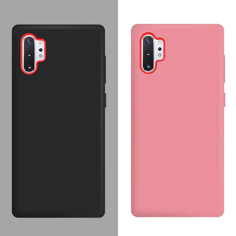 Для samsung Note 10 Plus чехол Мягкая Защитная оболочка из силикона задняя крышка