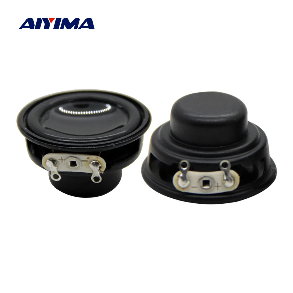 AIYIMA 2Pcs 32MM Mini Audio Speaker Loudspeaker 4 Ohm 3W Portable Full Range Speaker Amplifier Home Sound Theater DIY