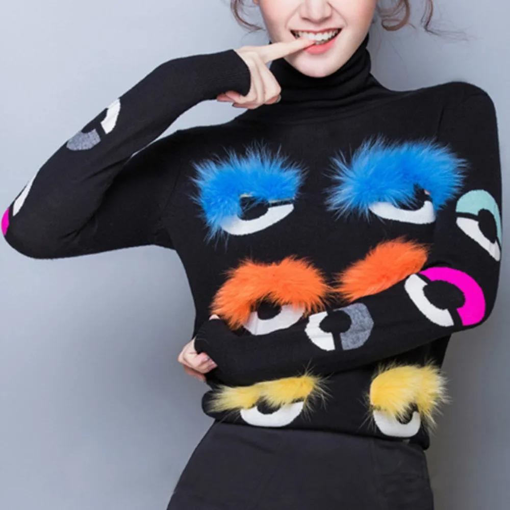 Женский вязаный свитер с длинными рукавами теплый цветной пуловер люрексом