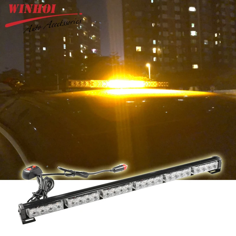 Светодиодный светильник-бар 24 светодиодный Вт 12 В мигающий автомобильный