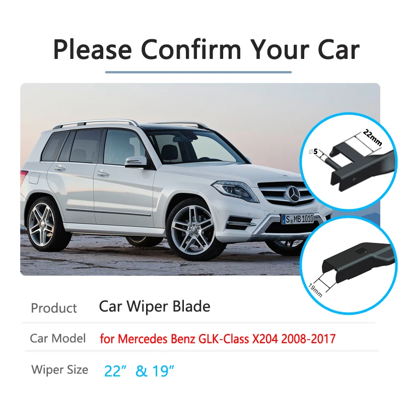 Автомобильные щетки стеклоочистителя для Mercedes Benz GLK Class 2008 ~ 2017 X204 280 300 350 200 220 320 CDI