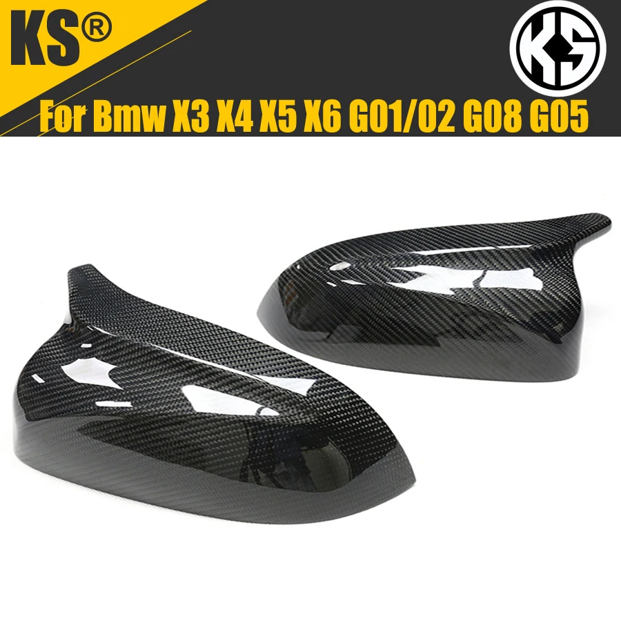 

Черные зеркала из углеродного волокна для BMW X3X4X5 G01 G08 G02 G05, 2 шт.
