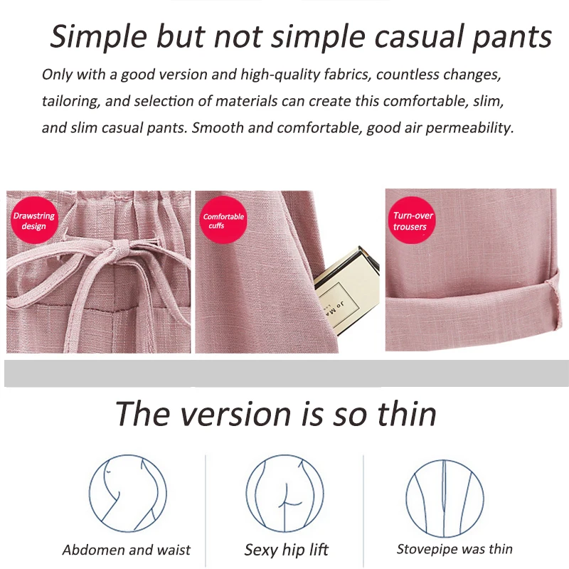 

New Women's Pants Loose Pants Casual Sports Trousers Yoga Pants Cotton Linen Pants Plus Size for Women(M-6XL)