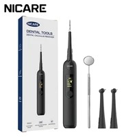 nicare ultrasonic dental scaler usb rechargeable dental calculus scaler tartar plaque remover teeth whitening dental clean tools