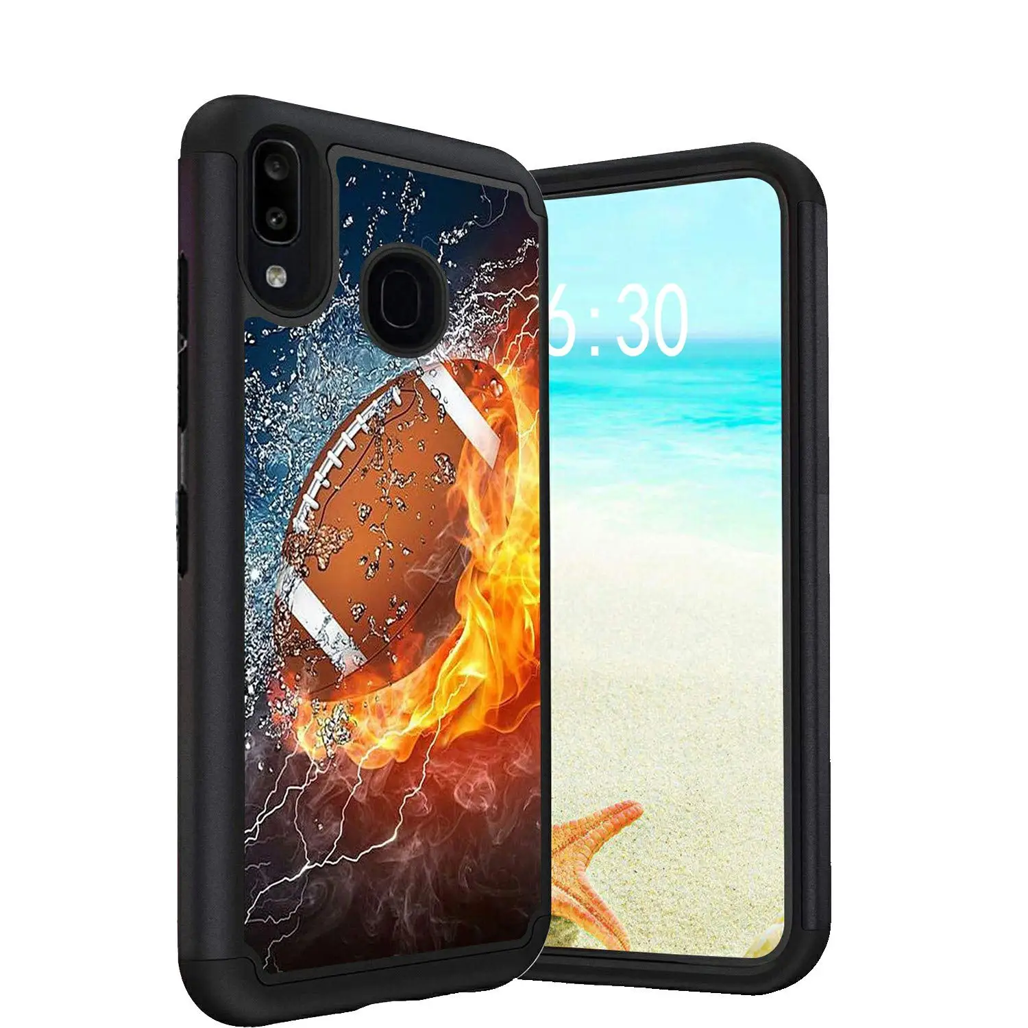 Чехол Sumsang Galaxy A10E/A20E двухслойный Гибридный жесткий защитный чехол с изображением