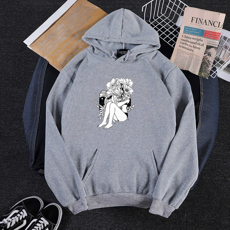 

Winter Harajuku Graphic Print Oversize Hoodie Women Funny Sweatshirt Hoody Female Streetwear Coat Sudaderas Mujer