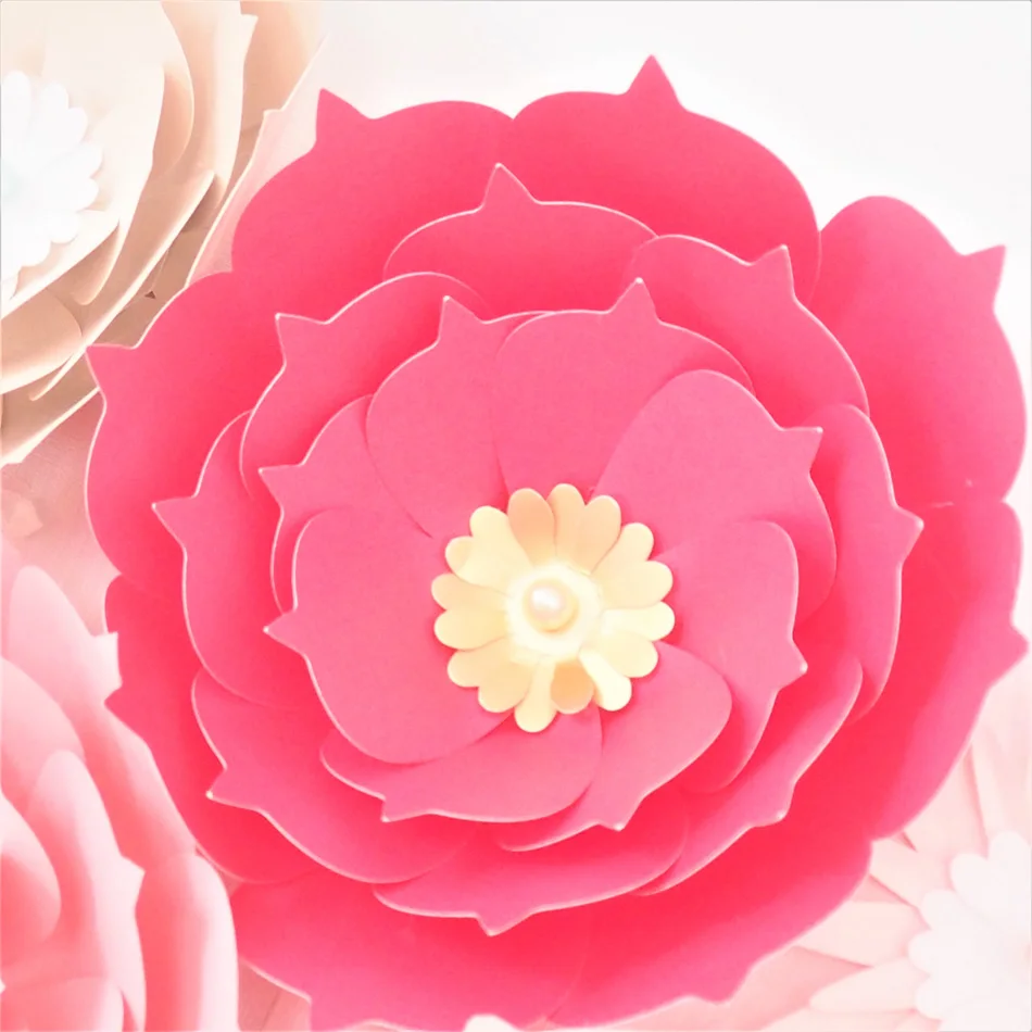 

Handmade Fleur DIY Paper Flowers Set Name Sign Kit Nursery Wall Decorations Baby Shower Backdrop Girls Nursery Wall Flower Decor