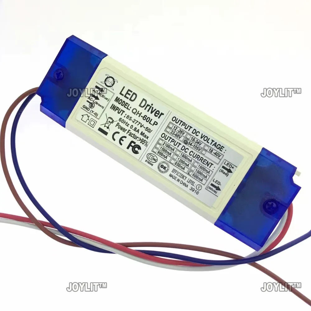 Источник питания для светодиодного светильника 10-18x3 Вт 18-30x3 50 80 90 85-265 В