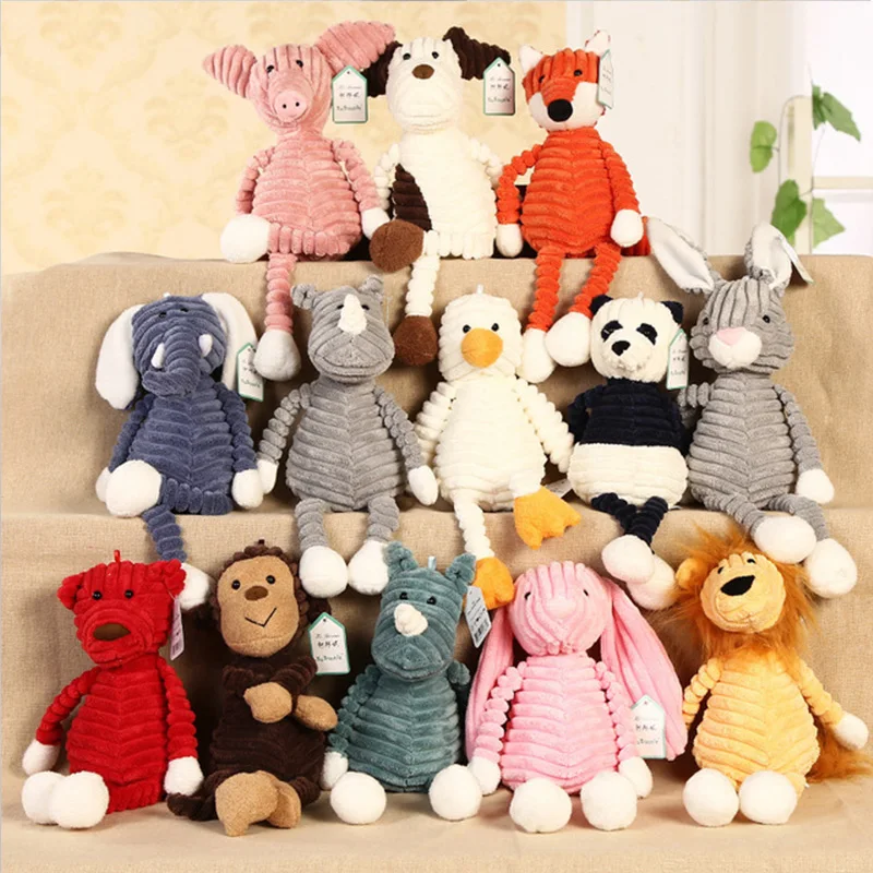 Мультяшный лес искусственные плюшевые игрушки мягкие животные куклы слон лев