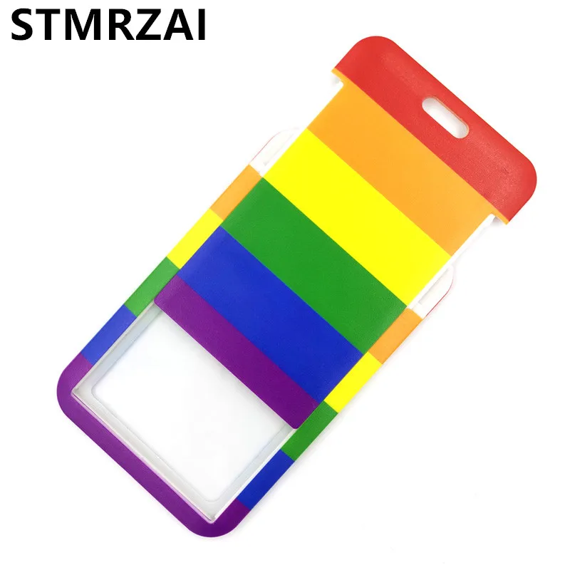 Радужный шейный ремешок для геев шнурок ключей идентификационных карт ремешки