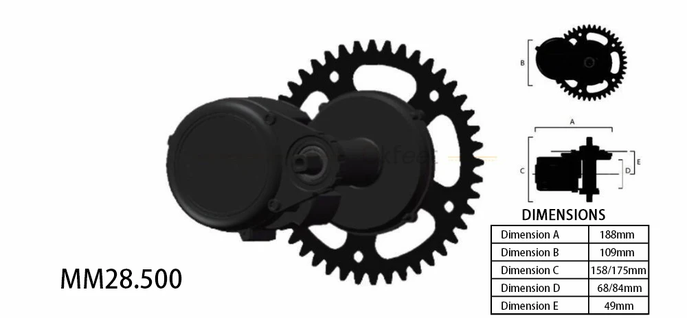 EJOYQi LingBei Mid Motor, фара для электровелосипеда в середине привод Электрический велосипед Мотор 36В 500W 48V 500W светильник Функция, фара для электровелосипеда в середине двигатель комплект для велосипеда