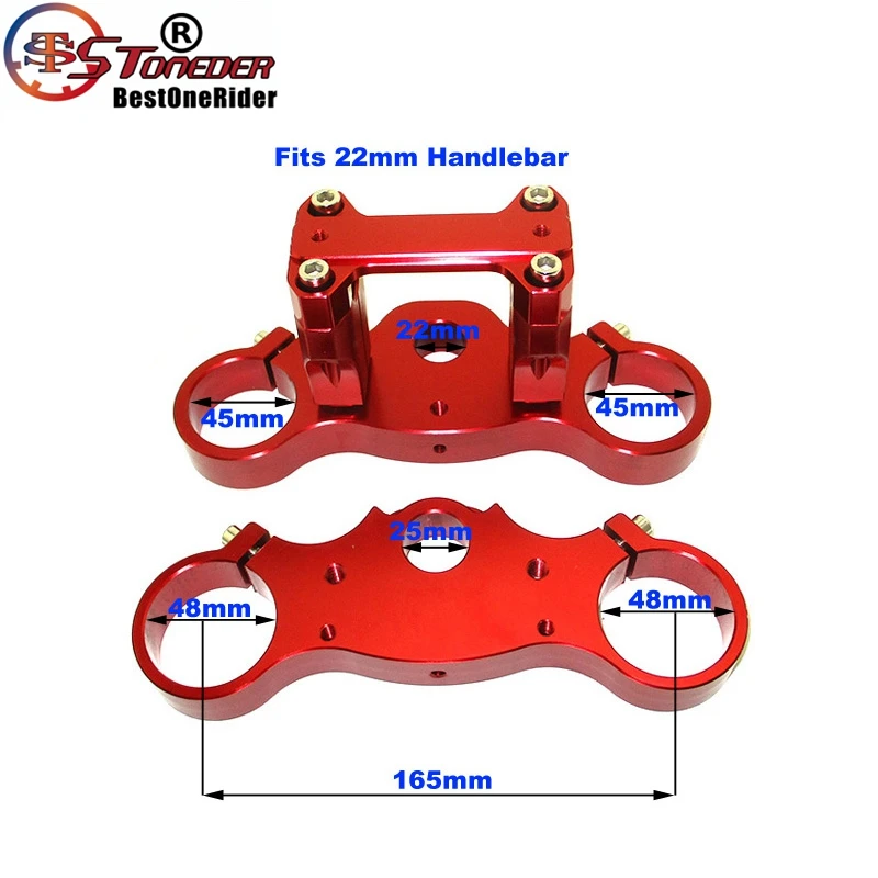 STONEDER CNC алюминий 45/48 22 мм тройной зажим для питбайка|Масляные фильтры| |