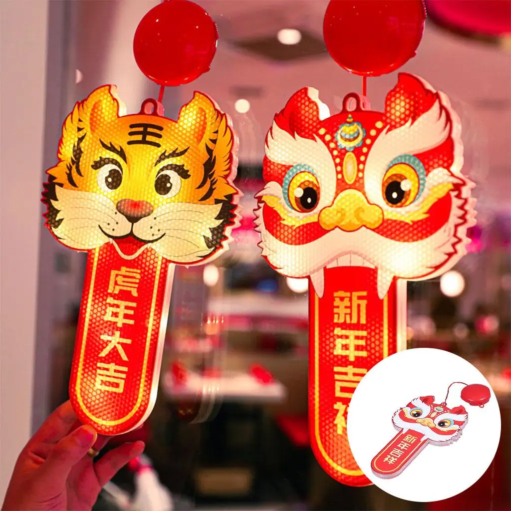 

LED New Year Hanging Light Lamp Spring Festival Themed Lighting Battery Operated 3D for Christmas Wedding Yard Room Decoration