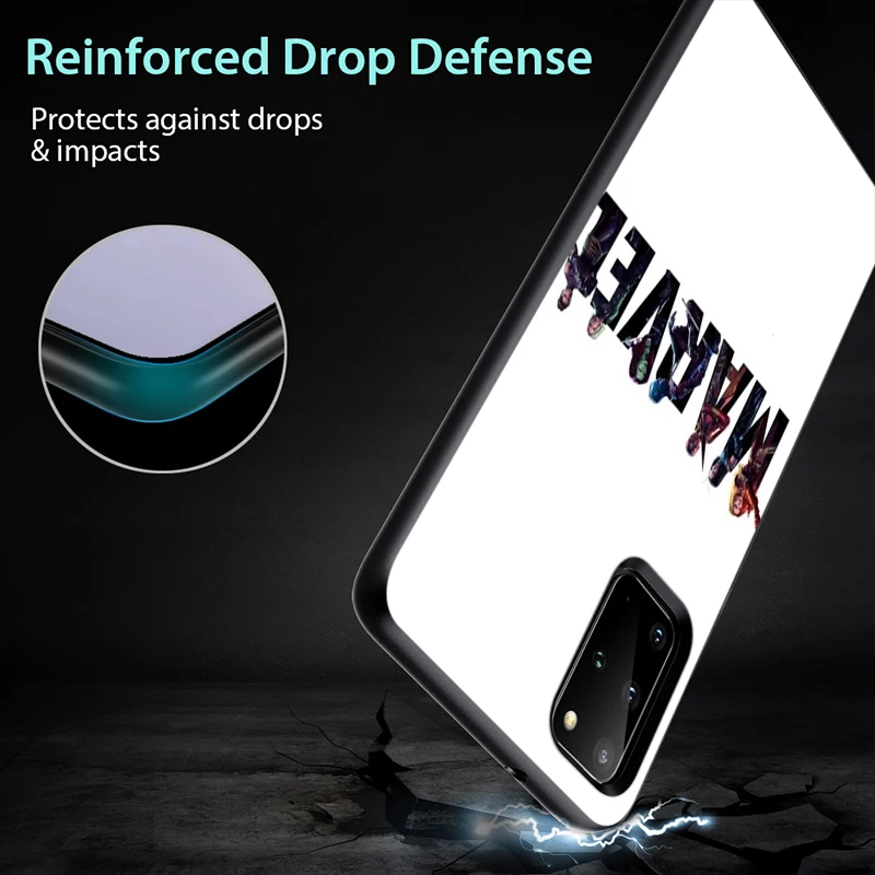 

Marvel Avengers Heros For Samsung Note 20 10 8 9 M31S M60S M40 M30 M21 M20 M10 Ultra Pro Plus Black Phone Case