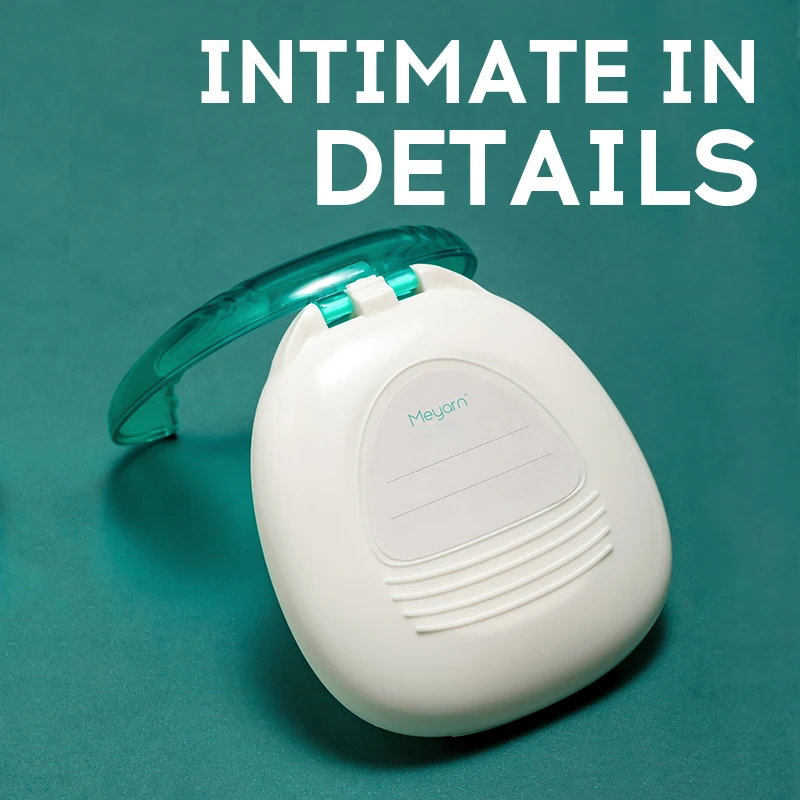 

MEYARN Orthodontic Appliance Case For Invisalign Braces Dental Floss Braces Extractor Storage Box With Portable Velvet Pouch