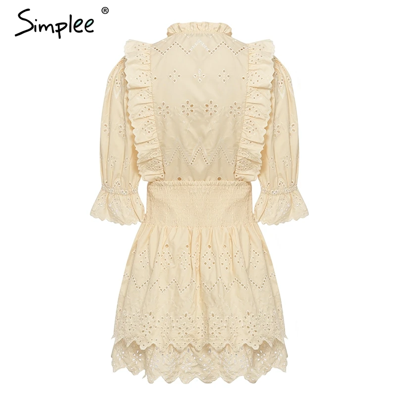 Женское однотонное платье-двойка Simplee женское вечернее платье с ажурными юбками