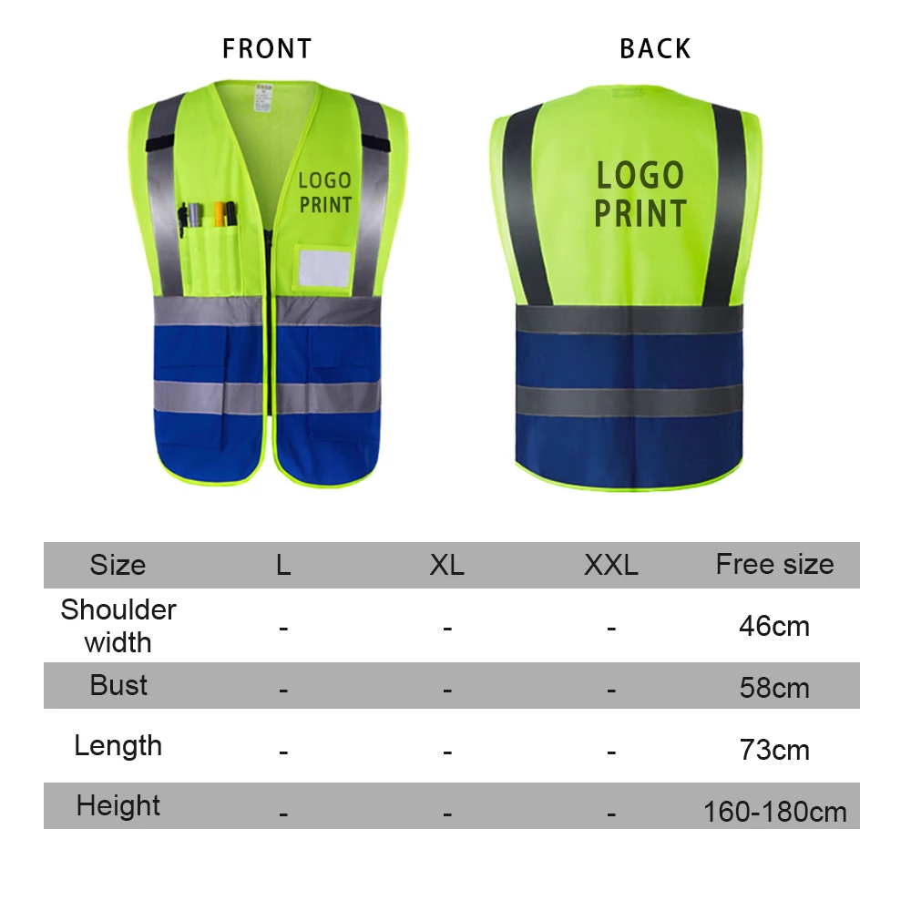 Светоотражающая одежда для рабочих высокая видимость отражающая желтый жилет