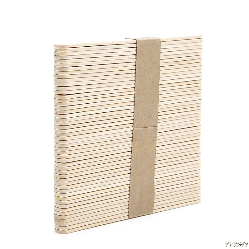 50 шт./лот деревянная восковая лопатка язык Депрессор тату Восковая Палочка DIY