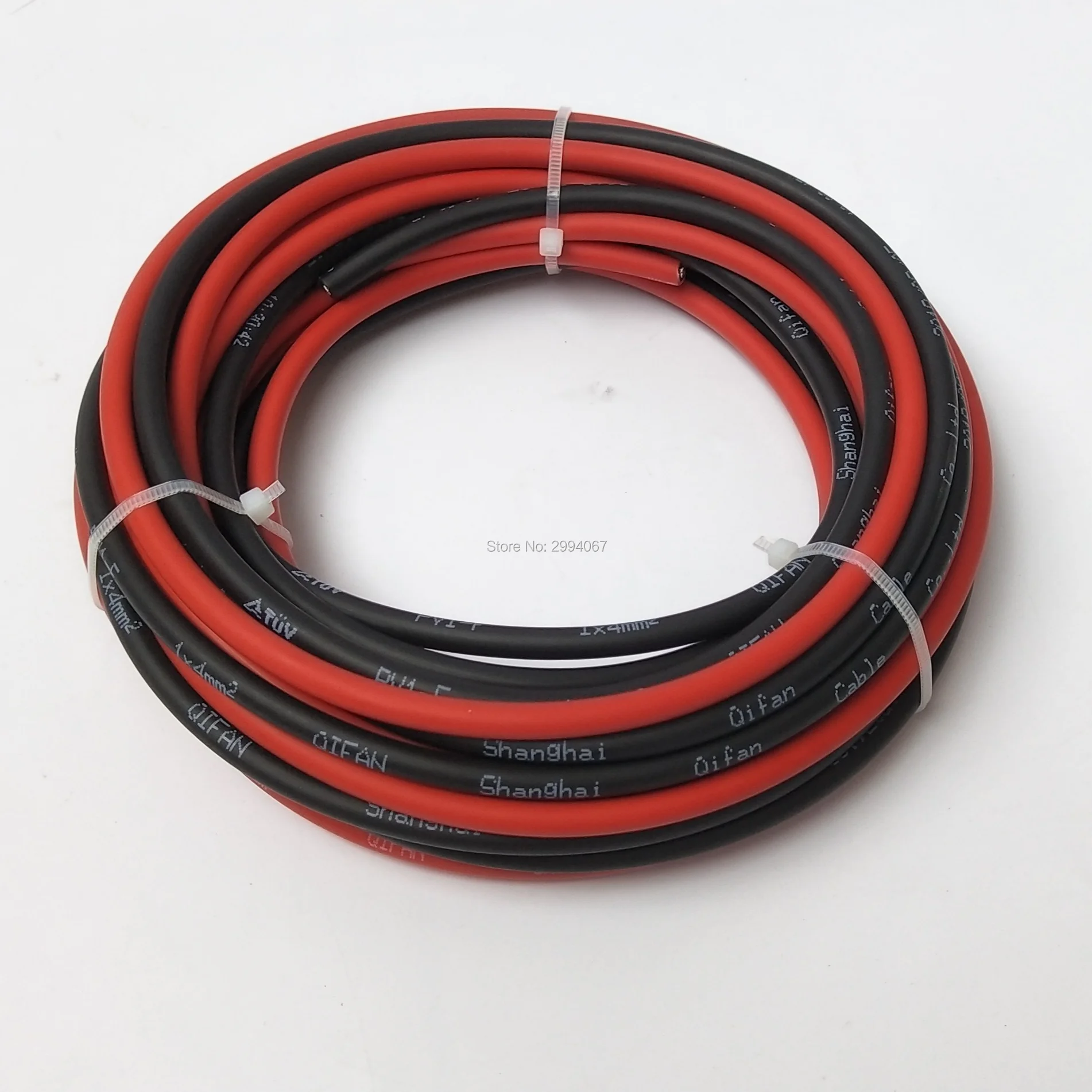 10awg 6 мм2 20 м/15 м/10 м/5 м Солнечный PV кабель провод 10AWG красный и черный XLPE оболочка с