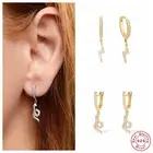 Aide 925 Стерлинговое Серебро Циркон в форме сердца CZ обруч серьги для женщин с геометрическим рисунком молний ювелирные изделия из старинных серег подарок для пар, Винные Бокалы Для Pendientes